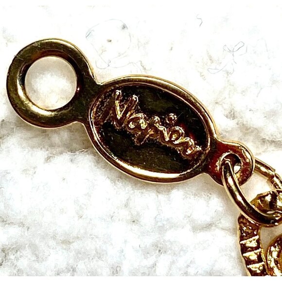 Vintage Napier‎ Gold Tone Braided Bracelet Chain Link Classic - Picture 2 of 5